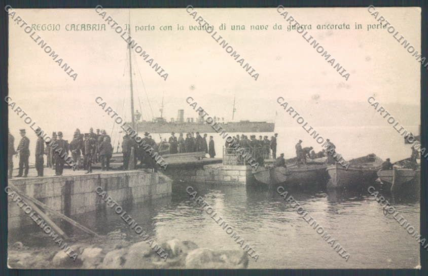 Reggio Calabria Città Nave Barca cartolina ZB2695 – fronte