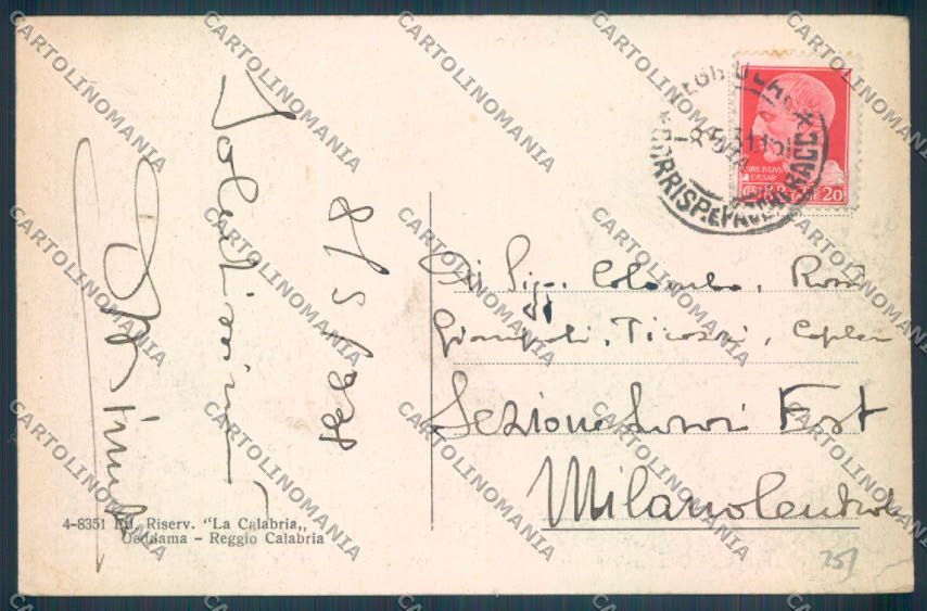 Reggio Calabria Città cartolina ZB2704 – retro