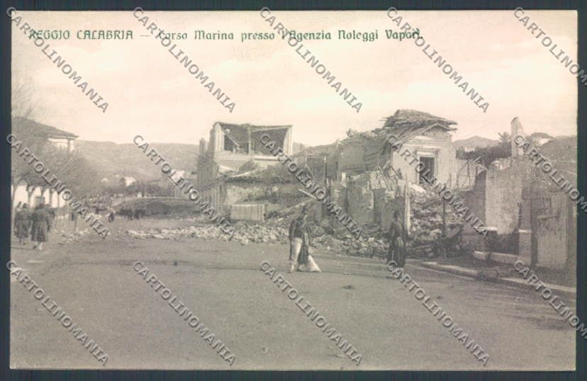 Reggio Calabria Città Terremoto cartolina ZB2705 – fronte