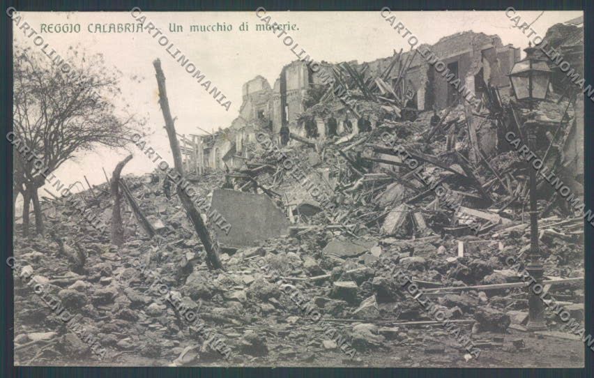Reggio Calabria Città Terremoto cartolina ZB2710 – fronte