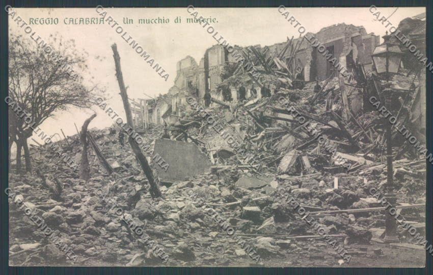 Reggio Calabria Città Terremoto cartolina ZB2712 – fronte