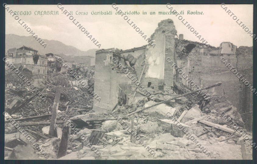 Reggio Calabria Città Terremoto cartolina ZB2719 – fronte