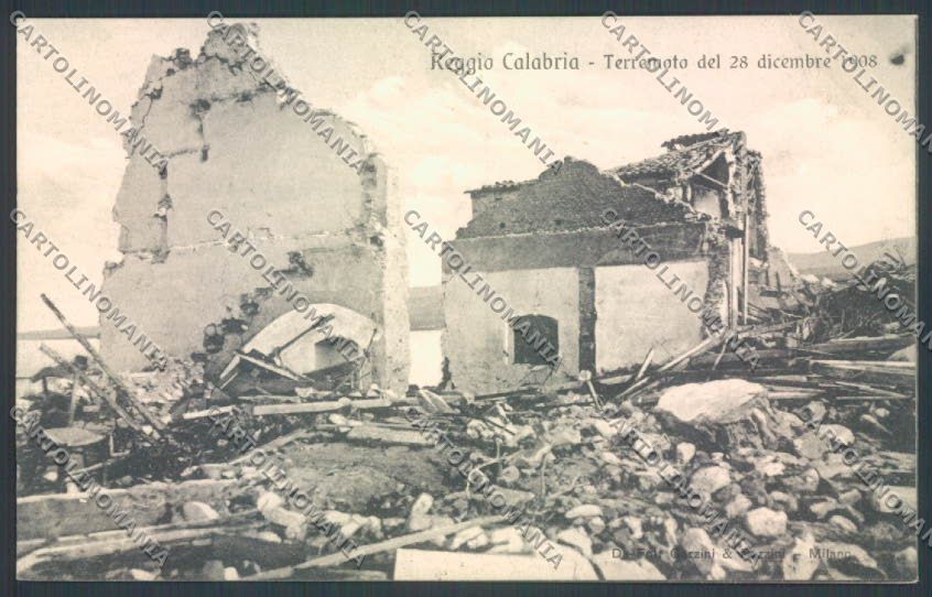Reggio Calabria Città Terremoto cartolina ZB2724 – fronte