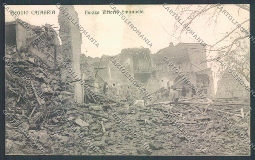 Reggio Calabria Città Terremoto cartolina ZB2725 – fronte
