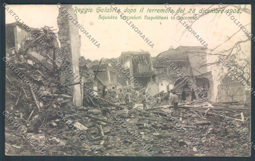 Reggio Calabria Città Terremoto cartolina ZB2728 – fronte