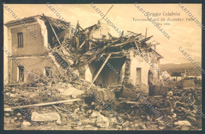 Reggio Calabria Città Terremoto cartolina ZB2732 SZI – fronte