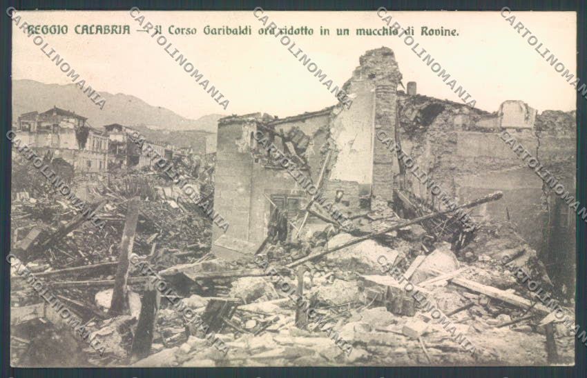 Reggio Calabria Città Terremoto cartolina ZB2737 – fronte