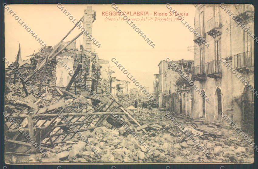 Reggio Calabria Città Terremoto cartolina ZB2738 – fronte