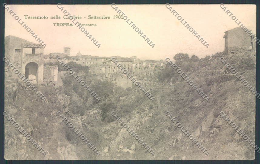 Vibo Valentia Tropea Terremoto STRAPPINO cartolina ZB2762 – fronte