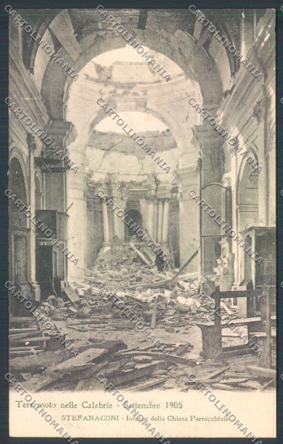 Vibo Valentia Stefanaconi Terremoto cartolina ZB2763 – fronte