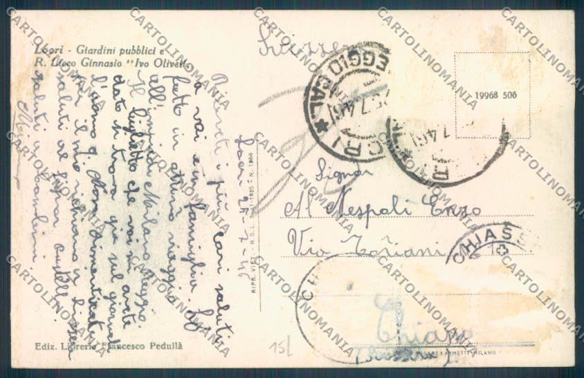 Reggio Calabria Locri cartolina ZB2772 – retro