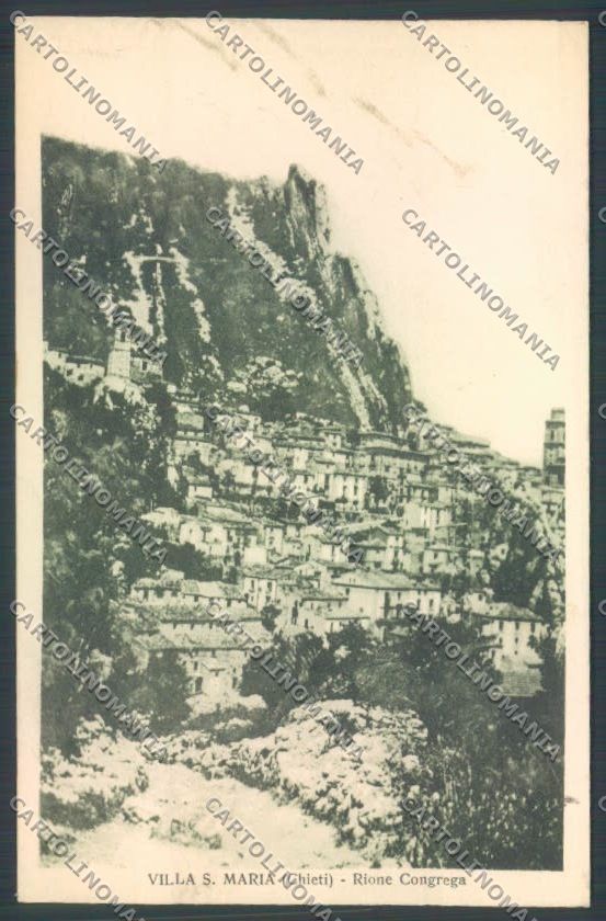 Chieti Villa Santa Maria PIEGA cartolina ZB2844 – fronte