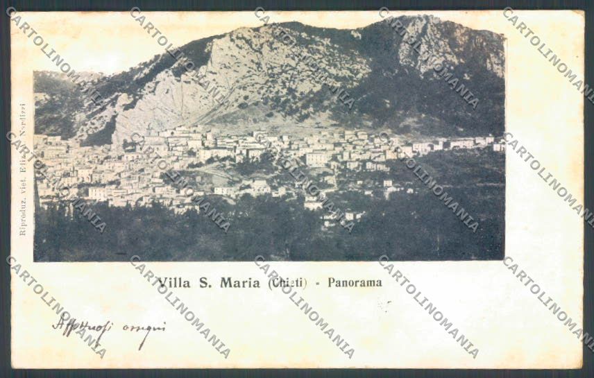 Chieti Villa Santa Maria PIEGA cartolina ZB2901 – fronte