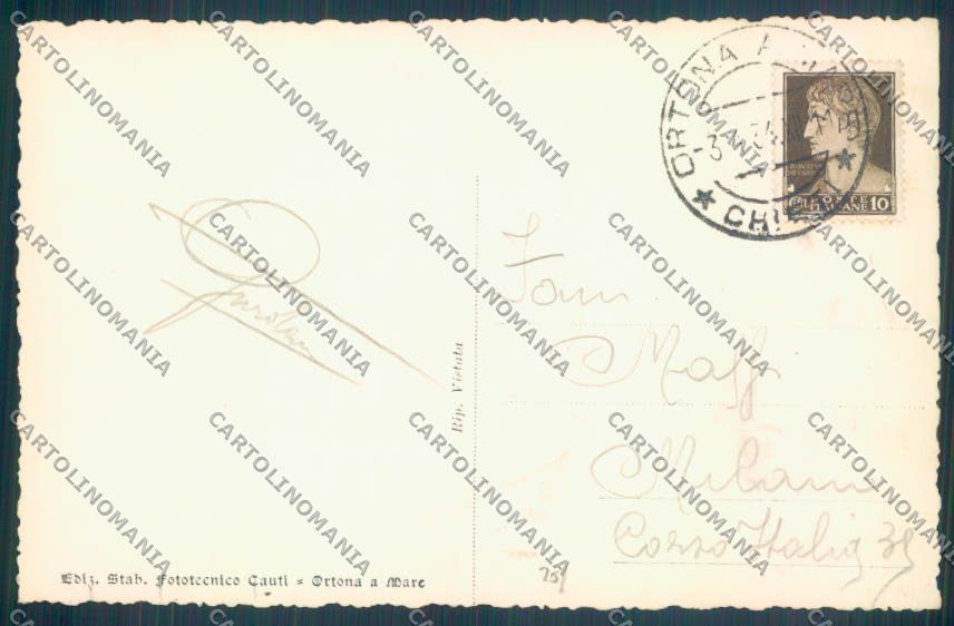 Chieti Ortona Foto cartolina ZB2958 – retro