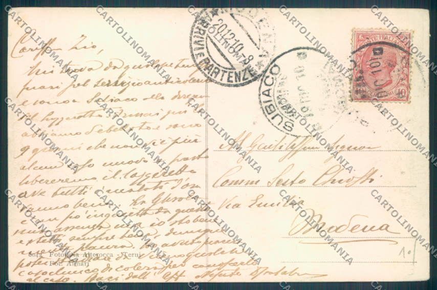 Roma Subiaco PIEGHINA cartolina ZB2965 – retro