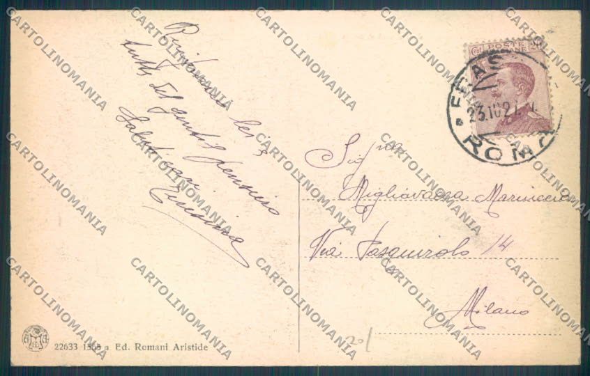 Roma Frascati cartolina ZB3019 – retro
