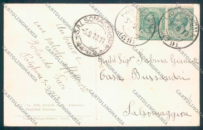Roma Castel San Pietro Romano cartolina ZB3029 – retro