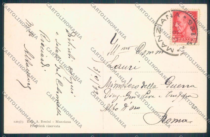 Roma Manziana cartolina ZB3034 – retro