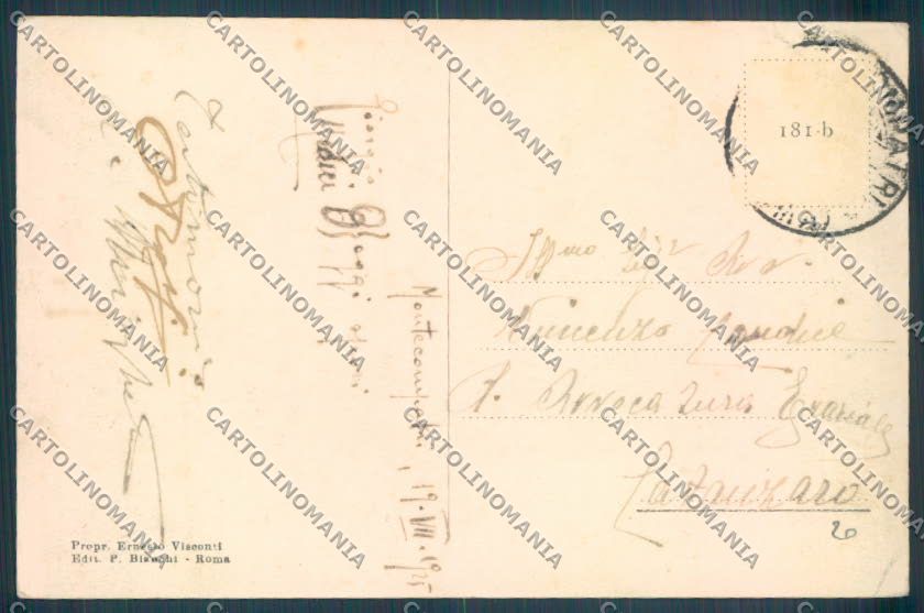 Roma Montecompatri cartolina ZB3038 – retro