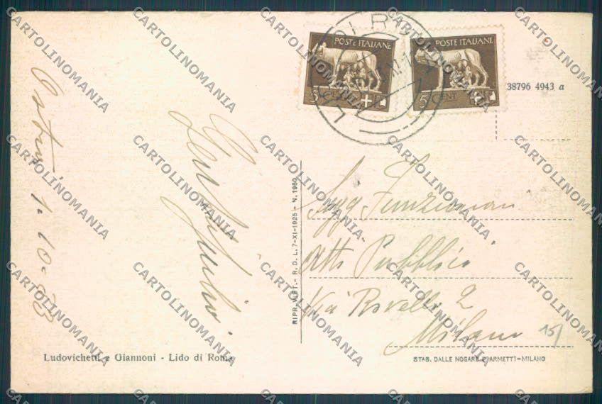 Roma Lido di cartolina ZB3070 – retro