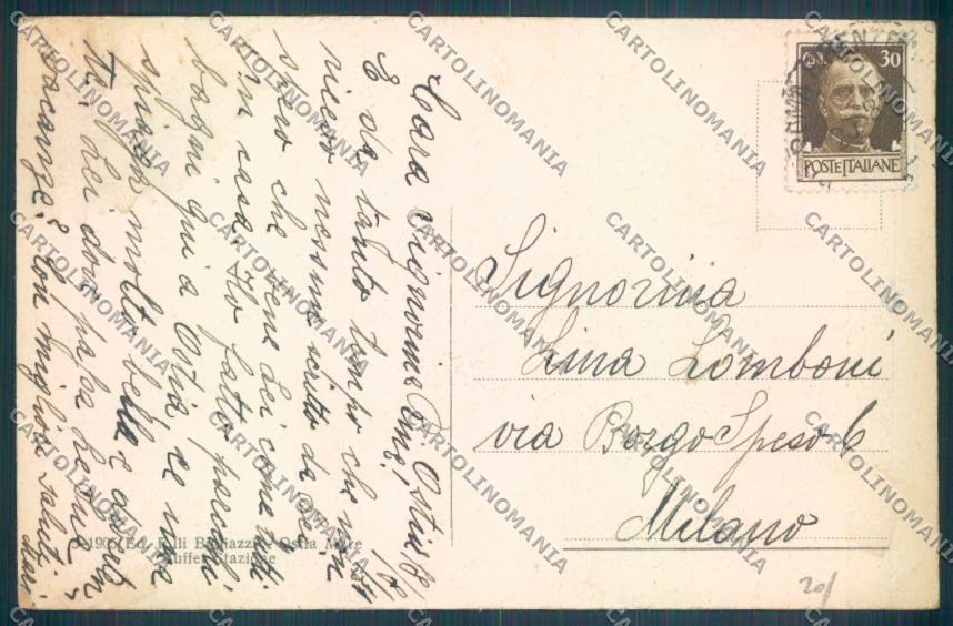 Roma Ostia cartolina ZB3085 – retro