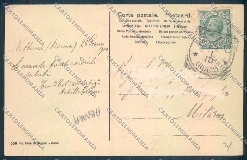 Roma Nettuno ABRASA cartolina ZB3103 – retro