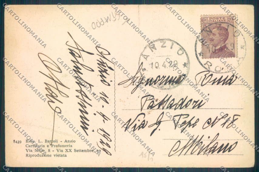 Roma Anzio STRAPPO cartolina ZB3135 – retro