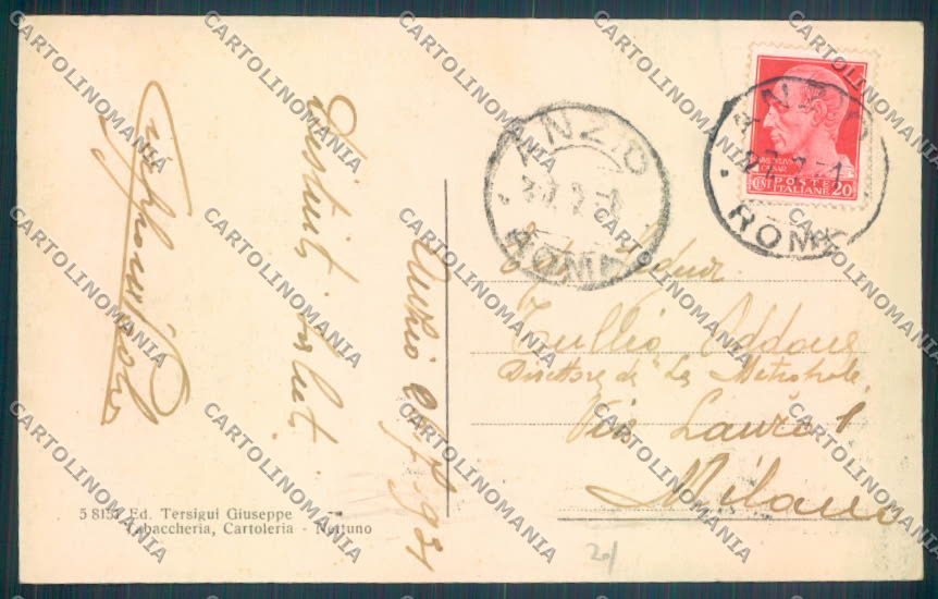 Roma Anzio Chiaro di luna cartolina ZB3155 – retro