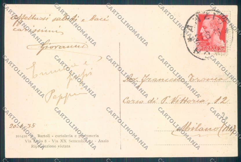 Roma Anzio cartolina ZB3158 – retro