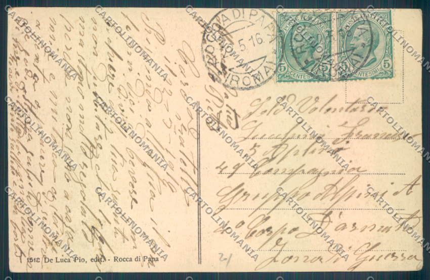 Roma Rocca di Papa cartolina ZB3179 – retro