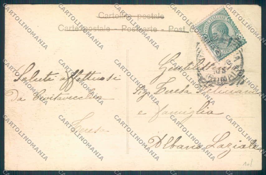 Roma Civitavecchia Nave Alterocca 1673 cartolina ZB3187 – retro