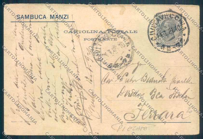 Roma Civitavecchia Nave PIEGHINE cartolina ZB3211 – retro