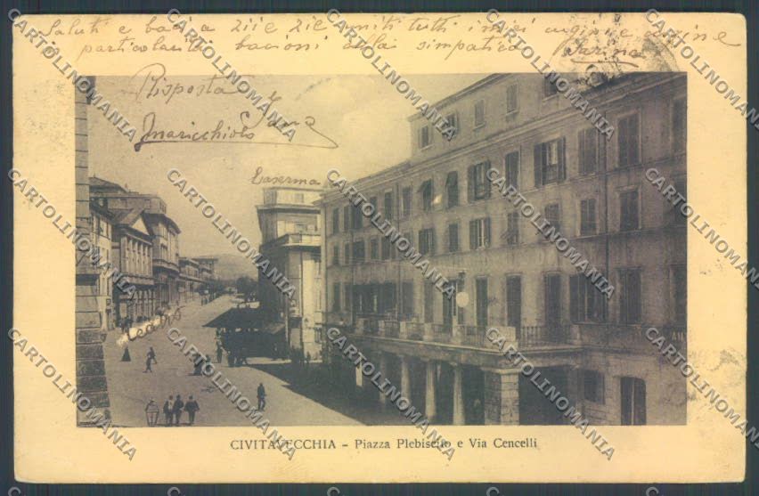 Roma Civitavecchia ABRASA cartolina ZB3213 – fronte