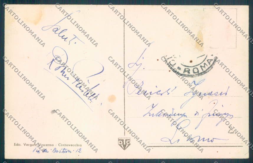 Roma Civitavecchia Comando Militare Militari cartolina ZB3214 – retro