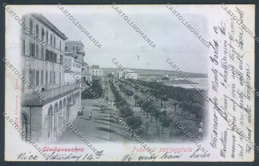 Roma Civitavecchia Alterocca 1674 PIEGHINA cartolina ZB3218 – fronte