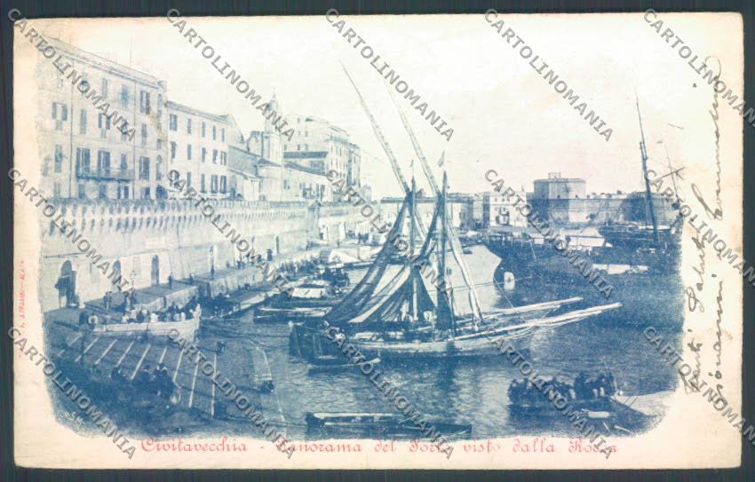 Roma Civitavecchia ABRASA cartolina ZB3220 – fronte
