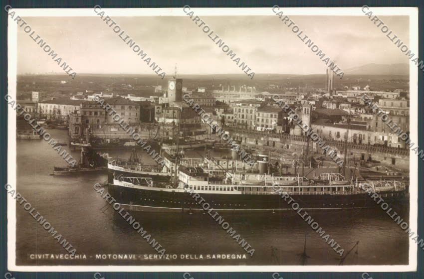 Roma Civitavecchia Foto Nave cartolina ZB3227 – fronte