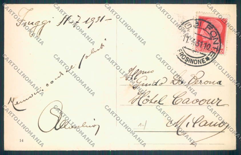 Frosinone Fiuggi cartolina ZB3248 – retro