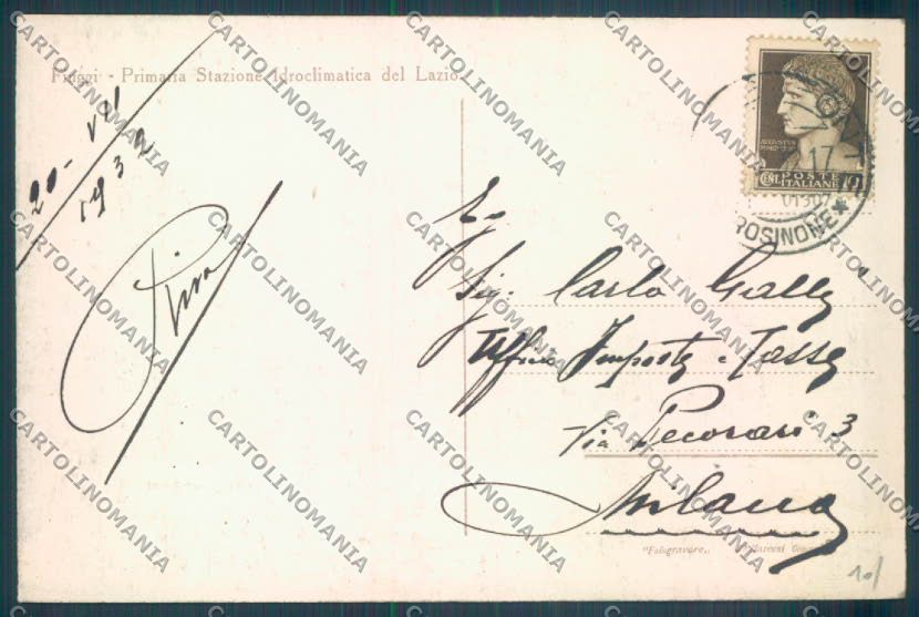 Frosinone Fiuggi cartolina ZB3250 – retro