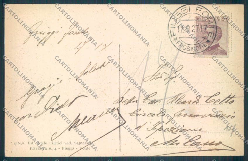 Frosinone Fiuggi cartolina ZB3251 – retro