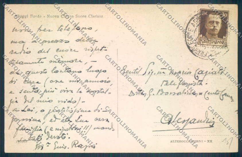 Frosinone Fiuggi cartolina ZB3254 – retro