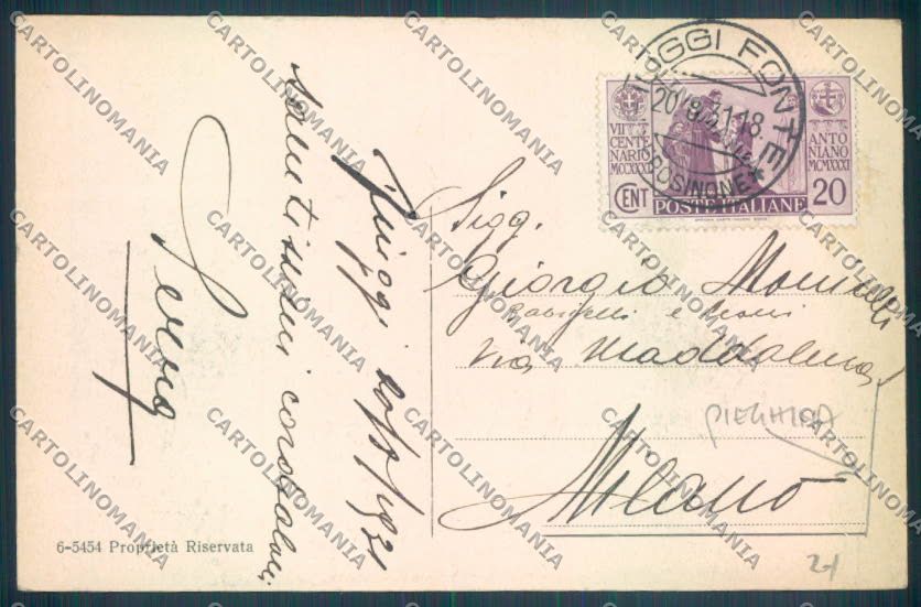 Frosinone Fiuggi PIEGHINA cartolina ZB3271 – retro