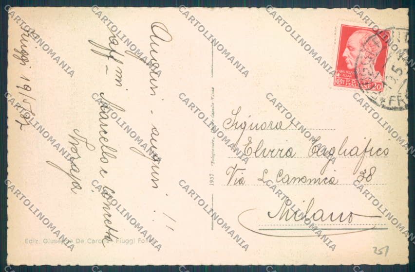 Frosinone Fiuggi cartolina ZB3279 – retro