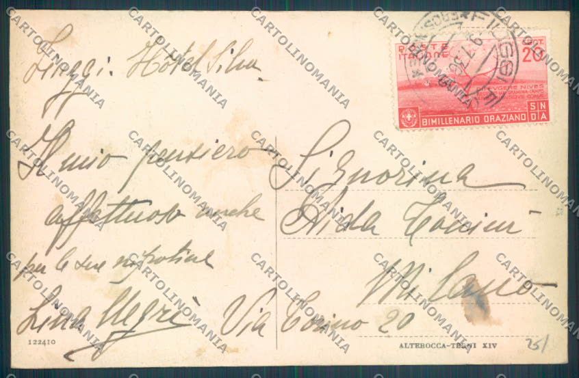 Frosinone Fiuggi cartolina ZB3280 – retro