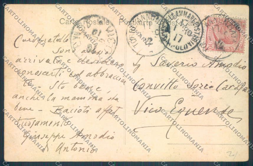Frosinone Montecassino cartolina ZB3283 – retro