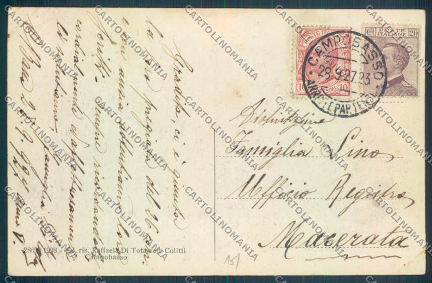 Campobasso Città cartolina ZB3285 – retro