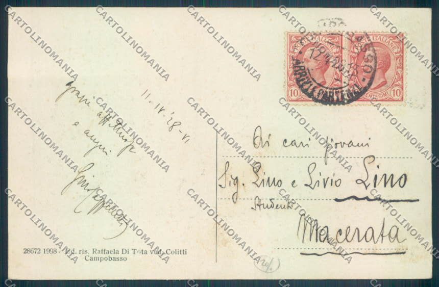 Campobasso Città Scuola cartolina ZB3296 – retro