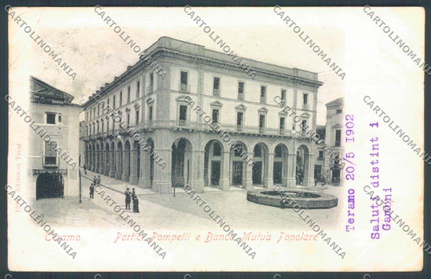 Teramo Città Alterocca 1224 PIEGA Banca cartolina ZB3335 – fronte