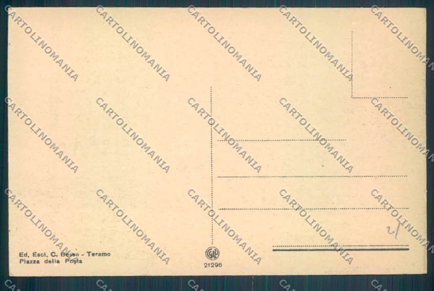 Teramo Città cartolina ZB3340 – retro