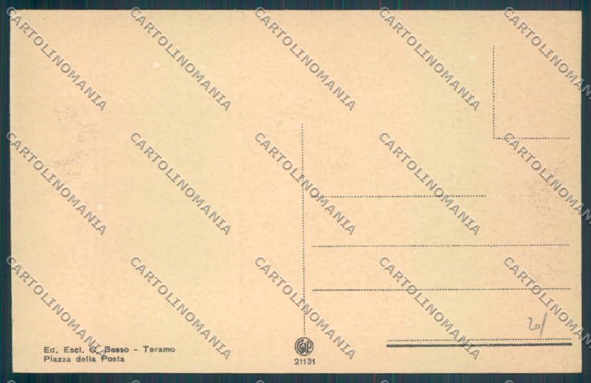 Teramo Città cartolina ZB3341 – retro